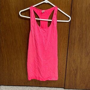 Under Armour Neon Pink Striped Tank Top